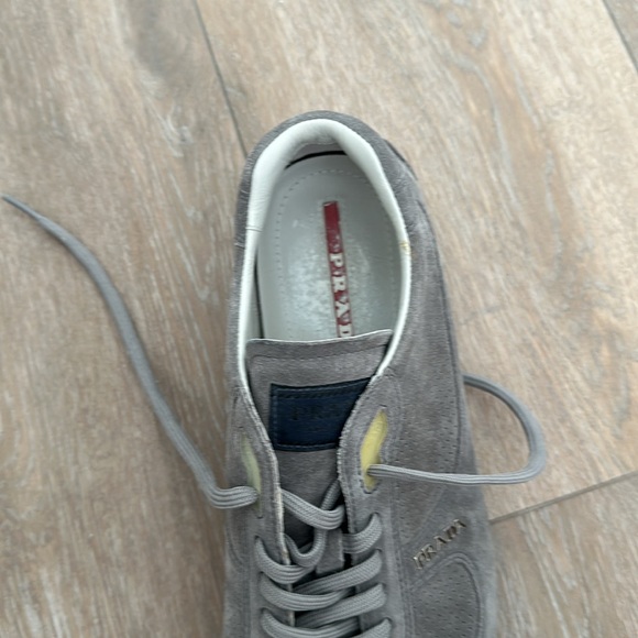 Prada Men Sneakers. Used in good condition. Gray suede with Prada logo - Picture 4 of 5